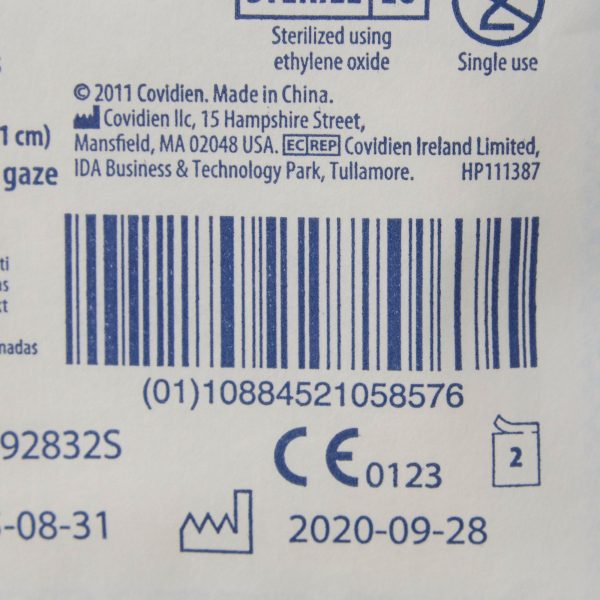 COVIDIEN Curity Gauze Sponges For Sale - Image 3