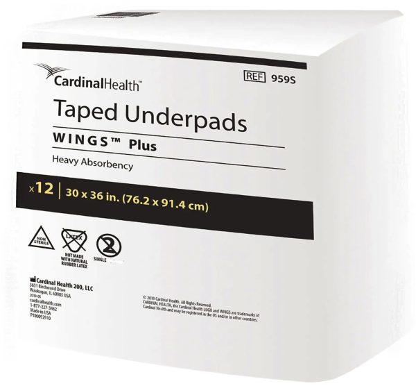 Cardinal Health Taped Underpads WINGS Plus Online now - Image 3