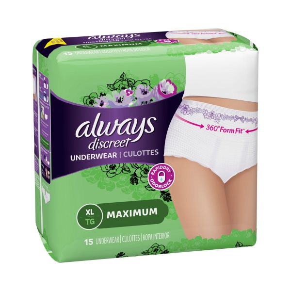Always Discreet Underwear for Women Online now