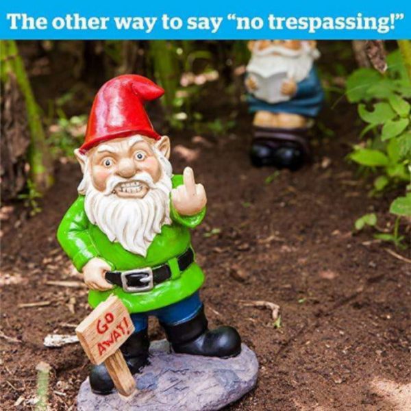 The Go Away Garden Gnome Fashion
